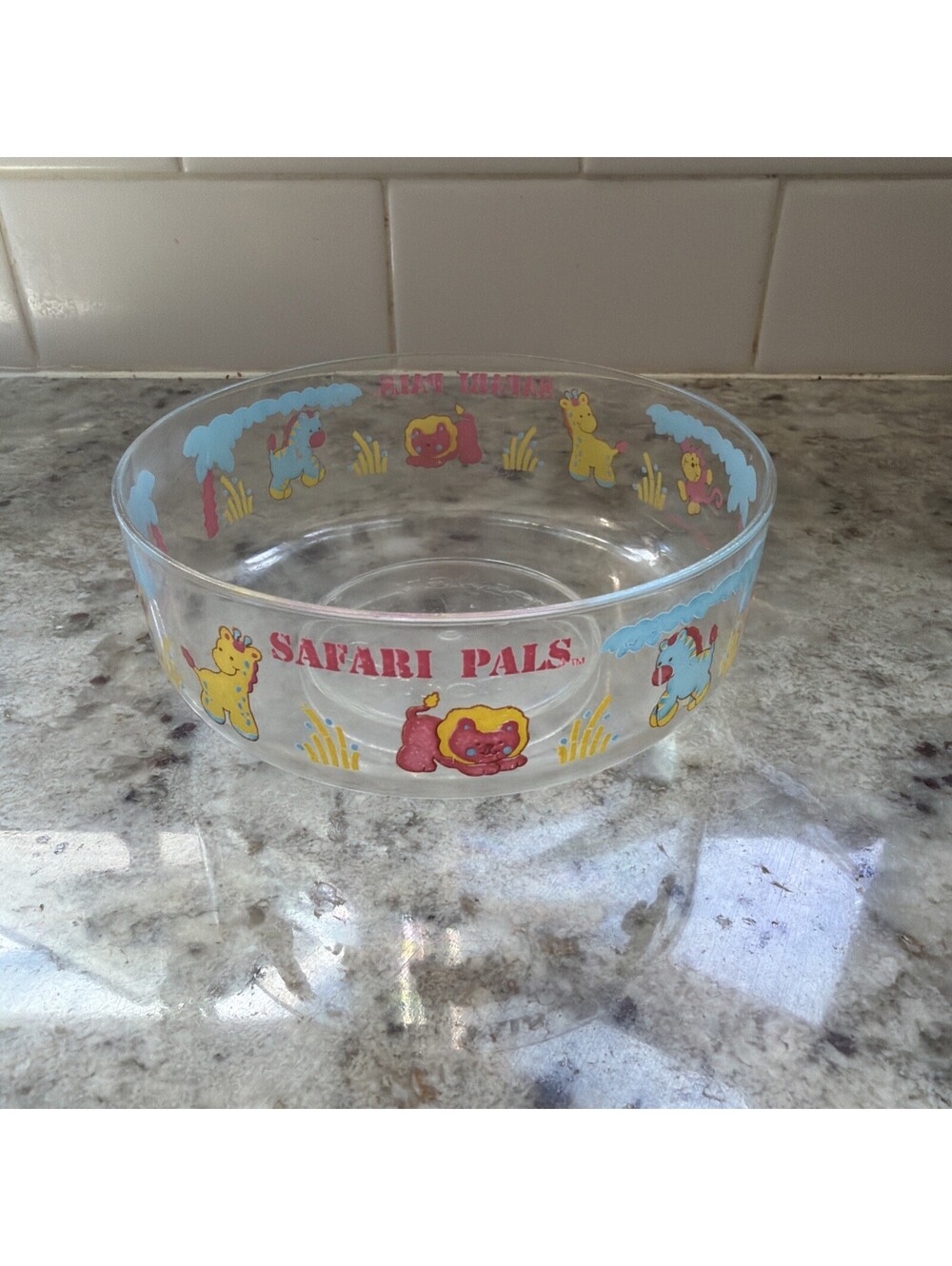 VTG Rare 1992 Gerber Graduates Safari Pals Plastic Bowl 5"